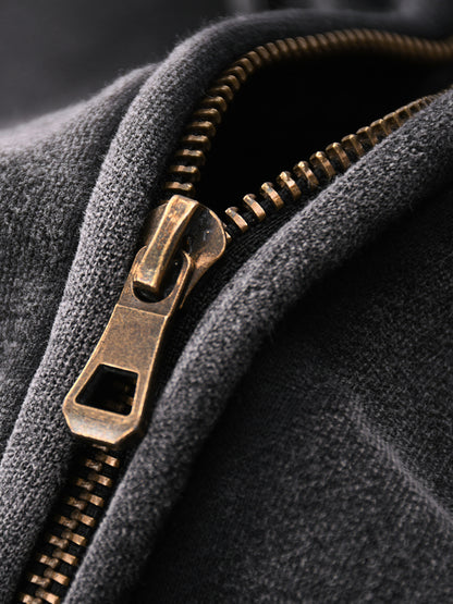 Concentrate Streetwear - CCS - 355gsm Zip-Through Boxy Fleece Hoodie