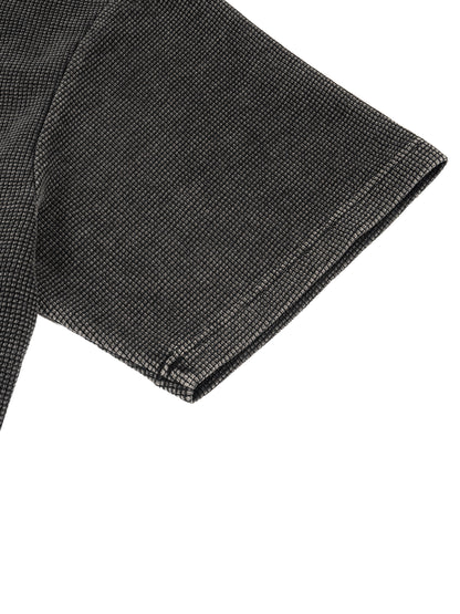 Concentrate Streetwear- The Real - 250gsm Waffle-Texture Washed Boxy T-Shirt