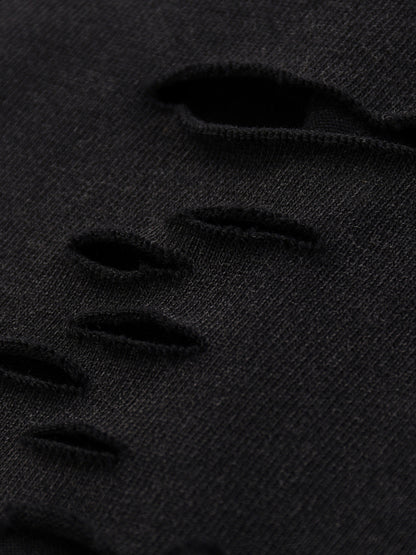 Concentrate Streetwear- CCS - 270gsm Snow Washed Raw Ripped-Hem T-Shirt