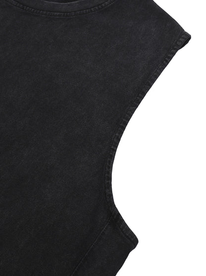 Concentrate Streetwear - CCS - 270gsm Snow Washed Raw Ripped-Hem Tank Top