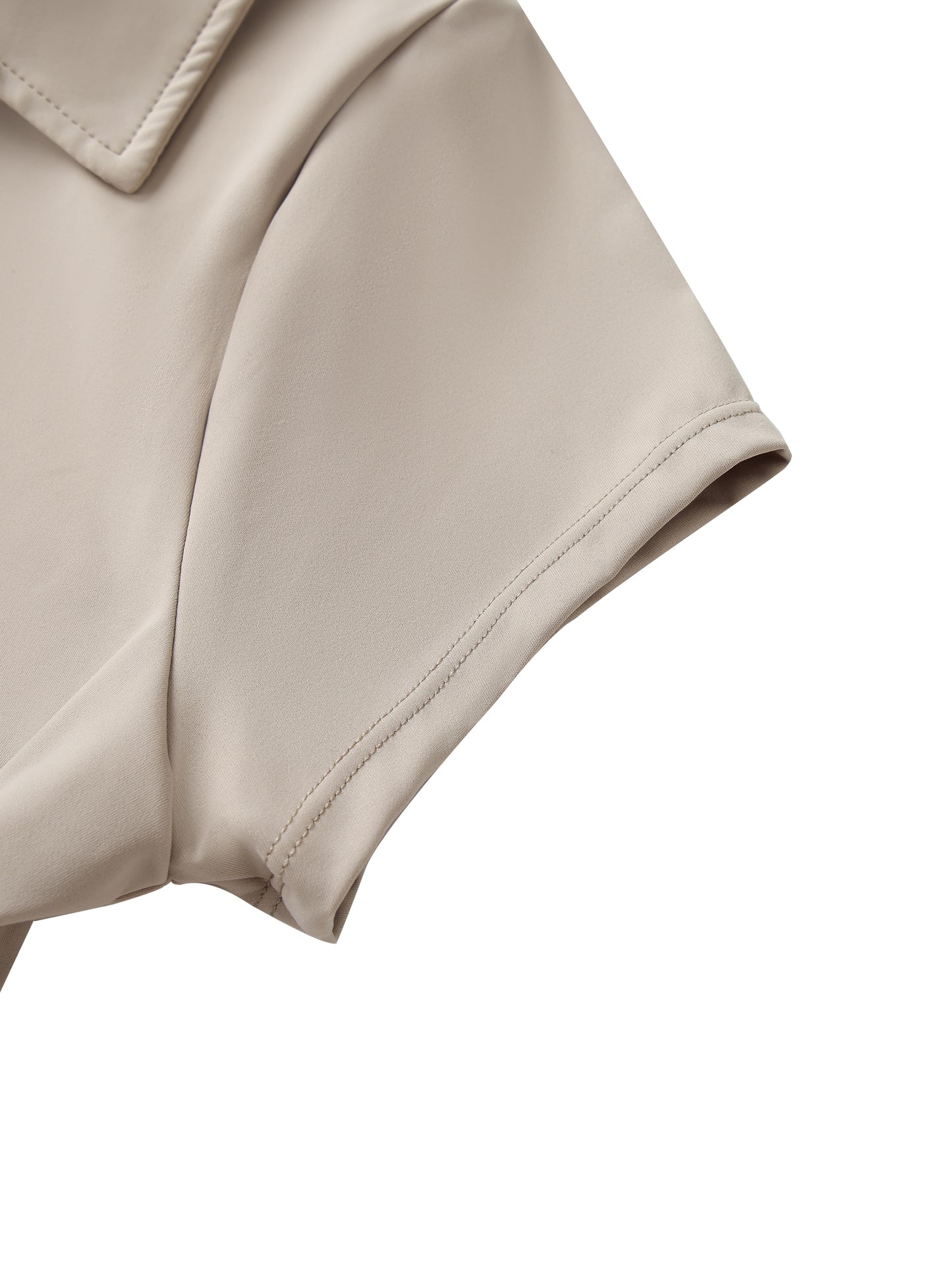 Concentrate Streetwear - The Real - 210gsm V-Neck Lapel Crop Top