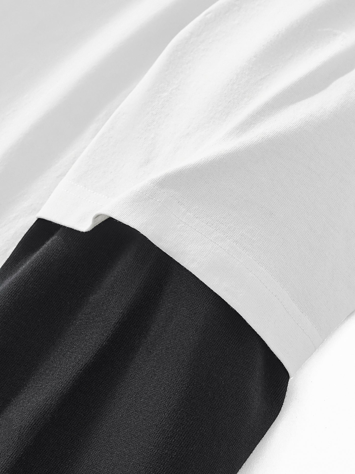 Concentrate Streetwear - Savage Crest CCS - 280gsm Layered Contrast Sleeve Cotton T-Shirt