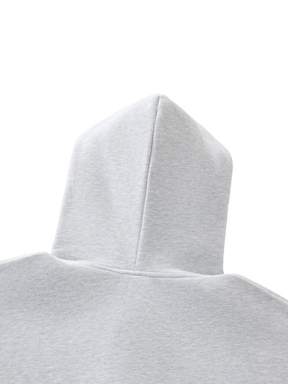 Concentrate Streetwear - CCS - 350gsm Contrast-Stitched Boxy Fleece Zip Hoodie