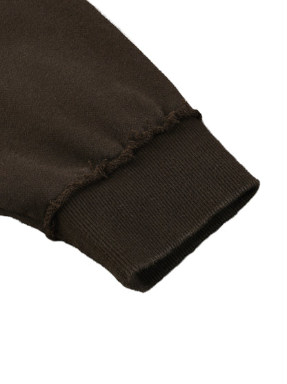 Concentrate Streetwear - CCS - 465gsm Sun Fade Raw Edge Quarter-Zip Sweatshirt