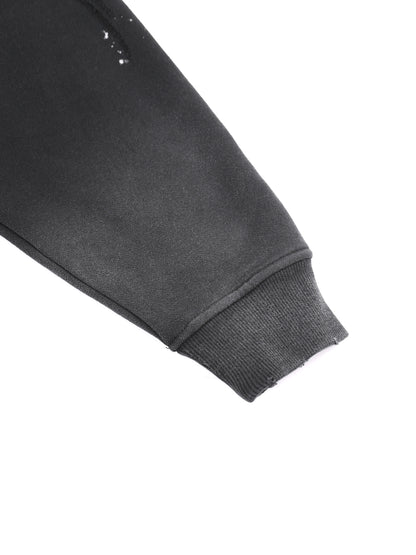 Concentrate Streetwear - 	Pure Emblem - 360gsm Vintage Washed Frayed Fleece Hoodie