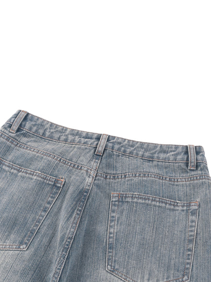 Concentrate Streetwear - Vintage Wash Distressed Denim Jeans
