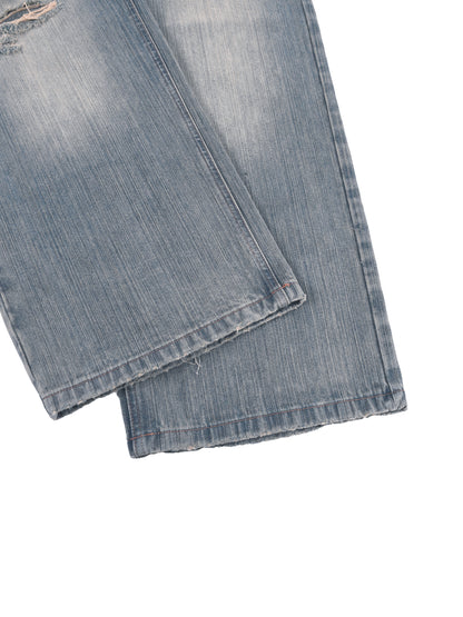 Concentrate Streetwear - Vintage Wash Distressed Denim Jeans
