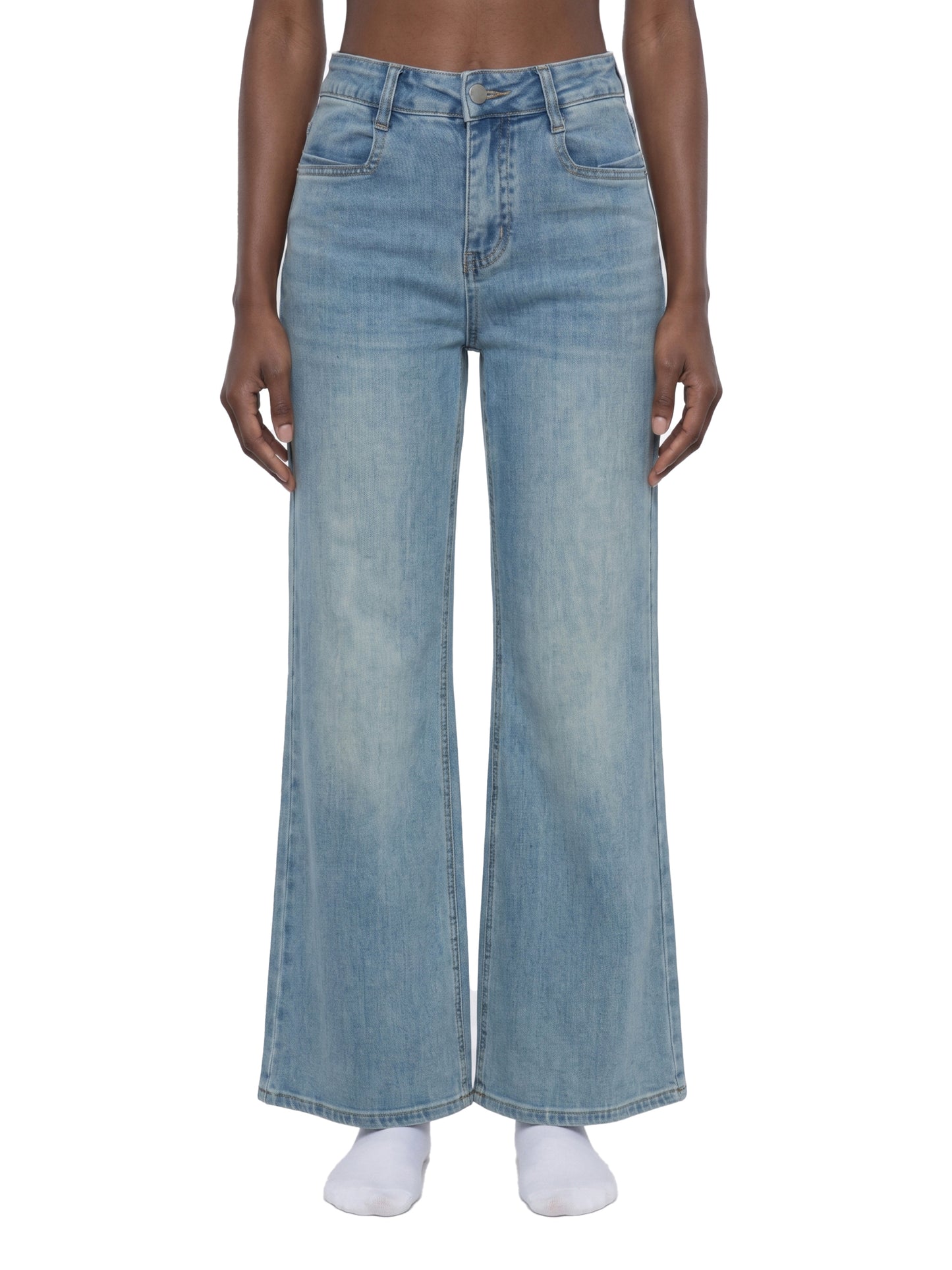 Concentrate Streetwear - Women's Vintage Wash Flared Leg Jeans