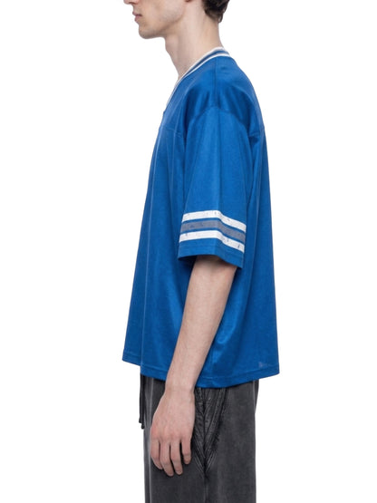Concentrate Streetwear - 	Pure Emblem - 175gsm Unisex Boxy Striped Soccer Jersey