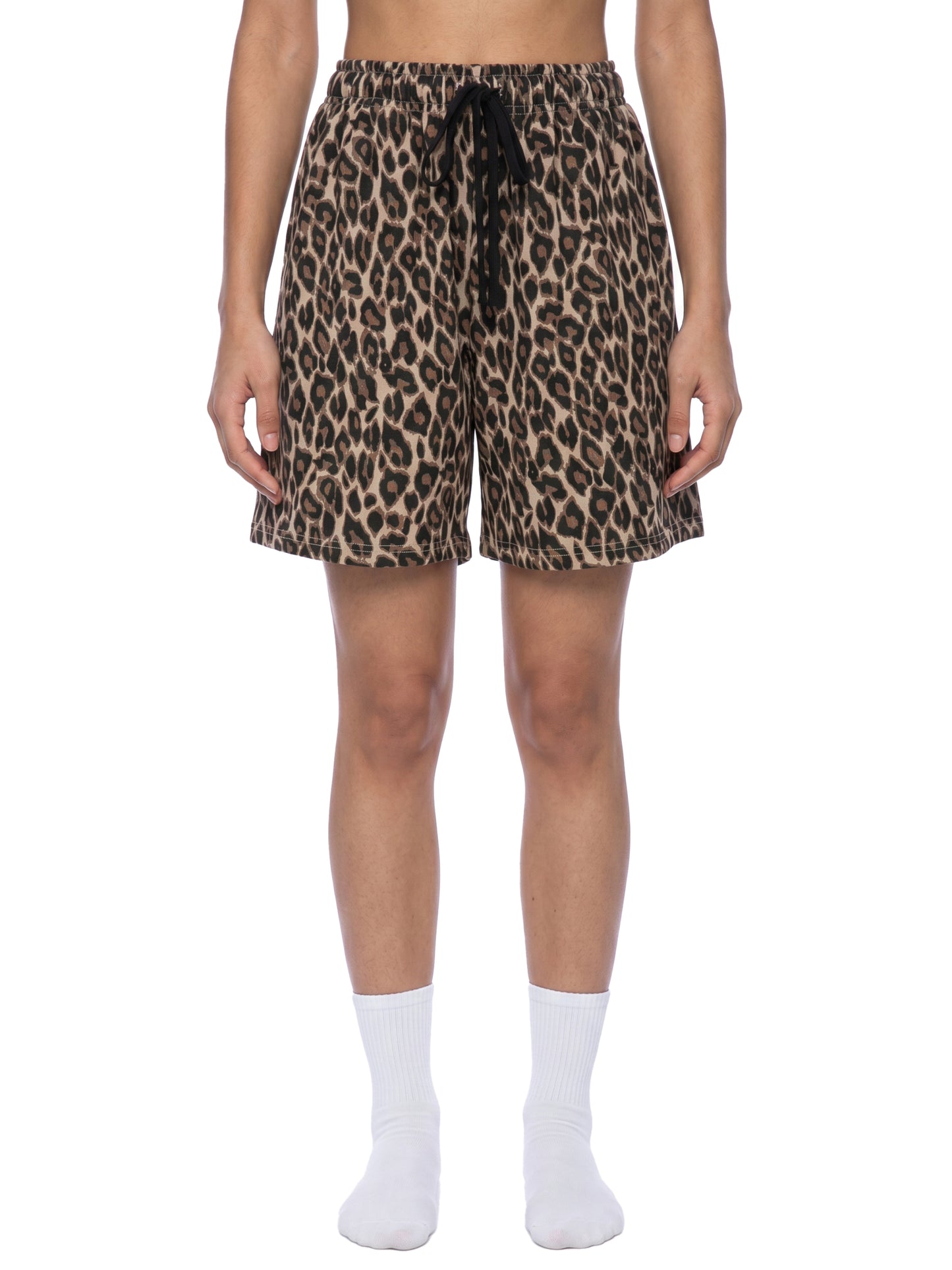 Concentrate Streetwear - Starry Sea - 360gsm Unisex Heavyweight Leopard Drawstring Shorts
