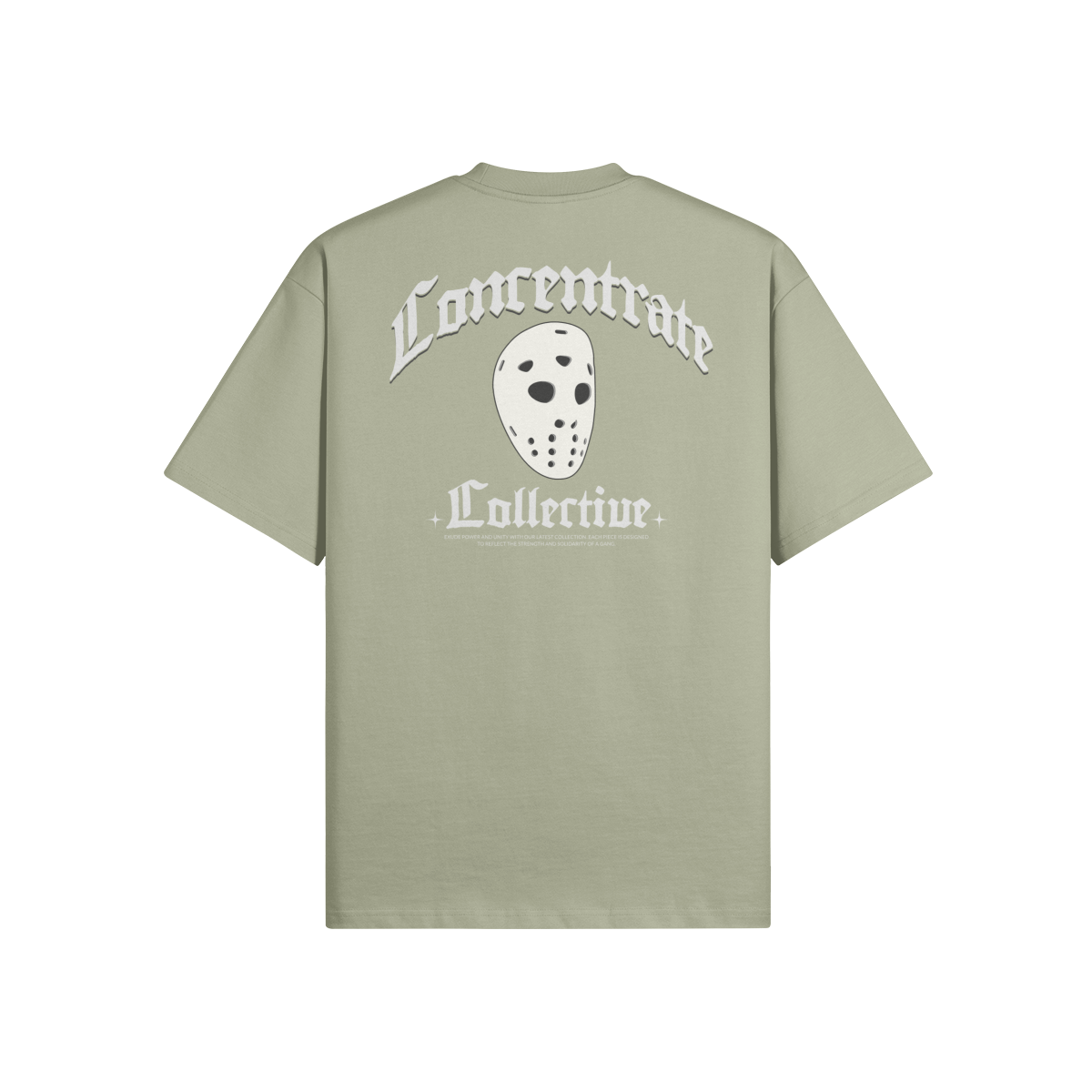 Concentrate - Masked - 425gsm Oversized Thick Tee