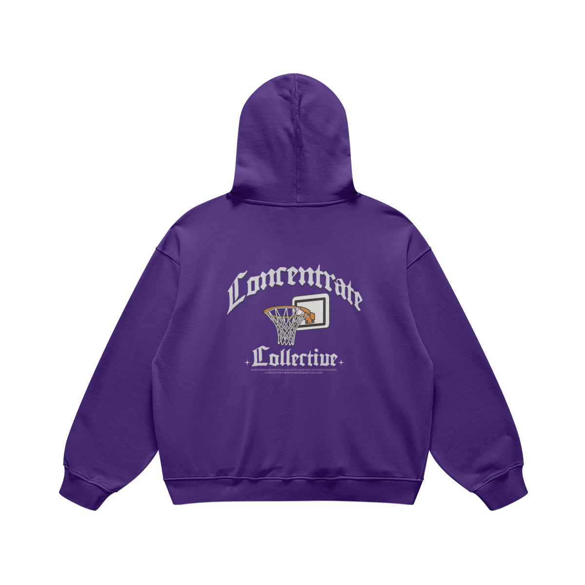 Concentrate Streetwear - Basketball - 440gsm Oversized Thick Hoodie