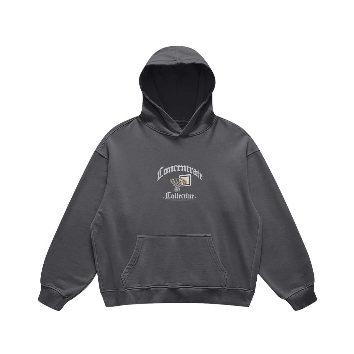 Concentrate Streetwear - Basketball - 440gsm Oversized Thick Hoodie