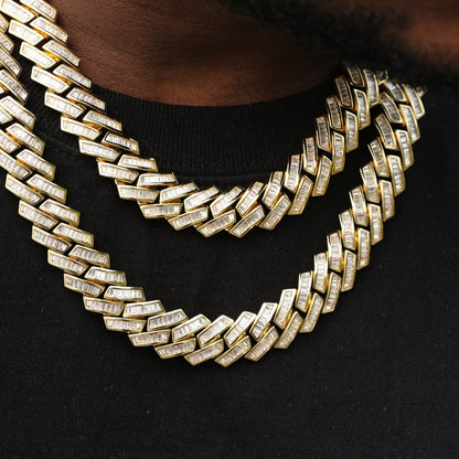 Concentrate Collective - 14MM Baguette Channel - 1 Cuban Necklace Each