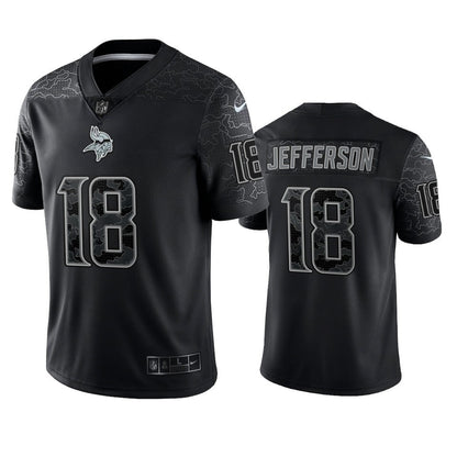 Concentrate Collective - NFL Jersey Justin Jefferson Minnesota Vikings Black Reflective